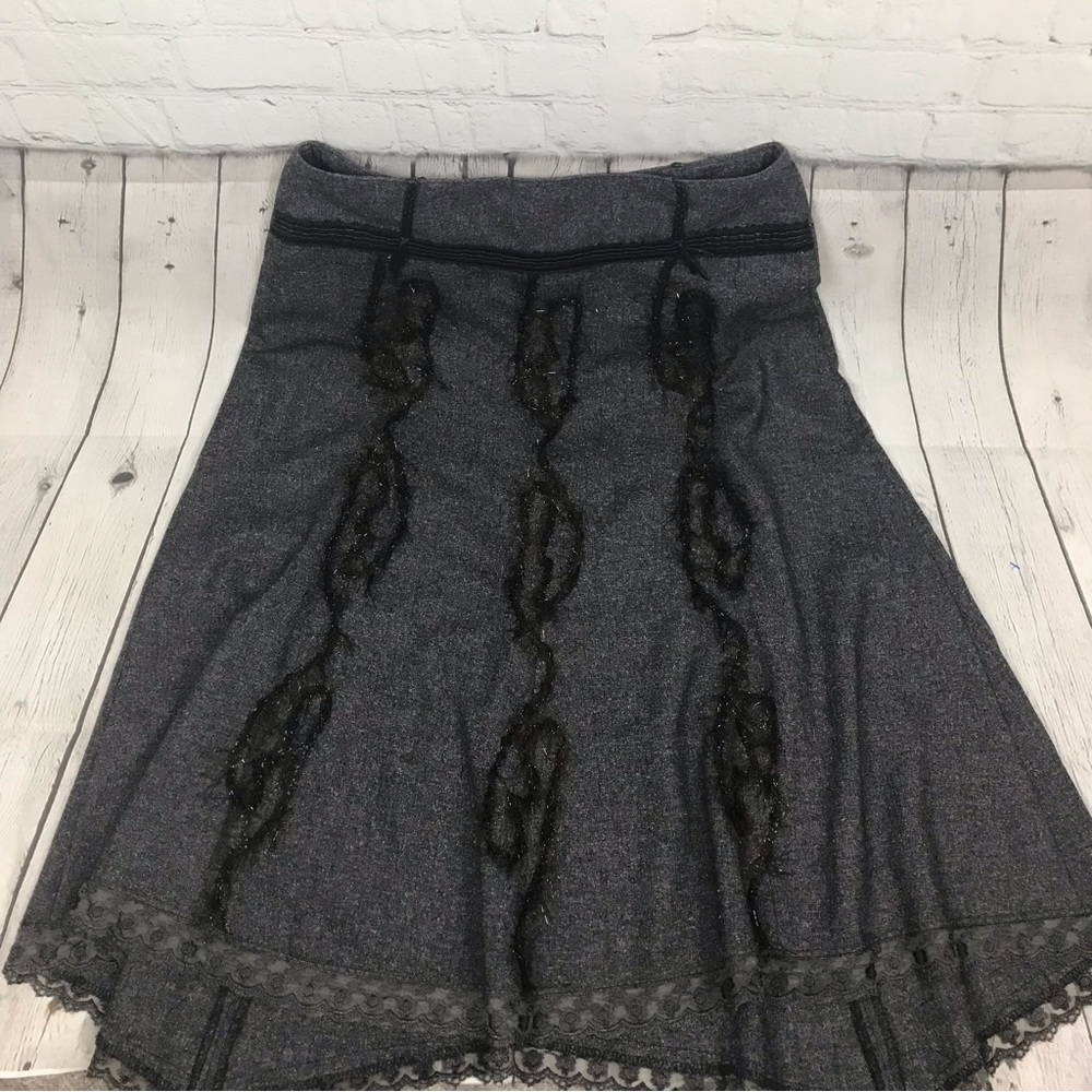 Forwear New York Slate Gray Midi Length Skirt